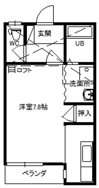 モリハイツNo.2の間取り
