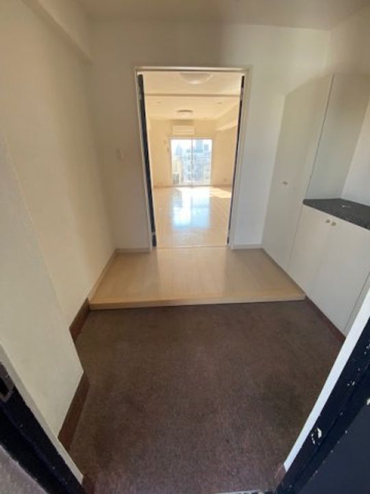 瓦町マンションの玄関