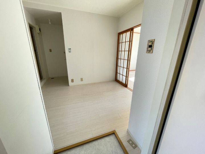 平野ハイツ Bの玄関