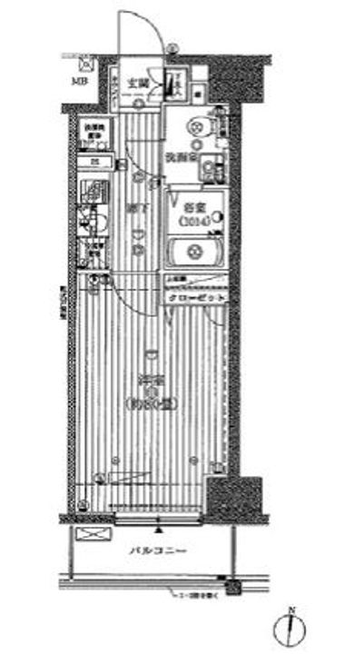 東京都江東区辰巳1(マンション)の賃貸物件の間取り