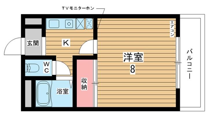 大阪府豊中市末広町2(マンション)の賃貸物件の間取り