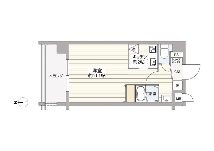 アスヴェル京都御所前IIの間取り