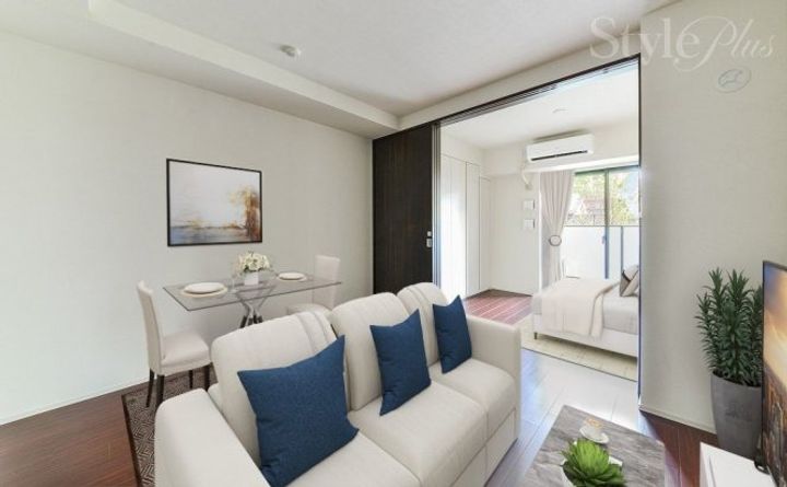 オープンレジデンシア名古屋駅THE COURTの居間