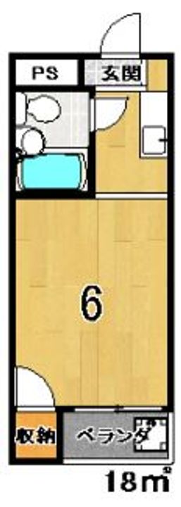 マンションカツマの間取り