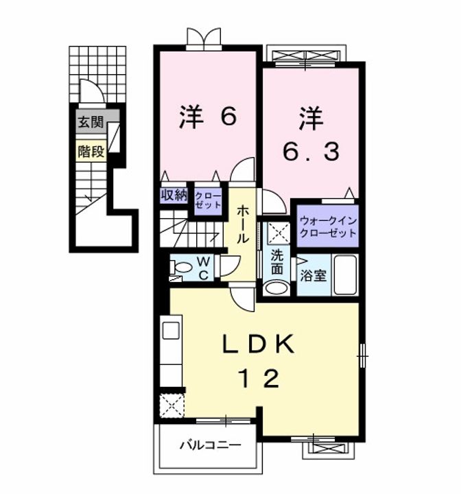 千葉県茂原市東茂原(アパート)の賃貸物件の間取り