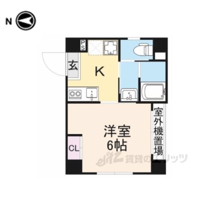 ロータス西陣の間取り