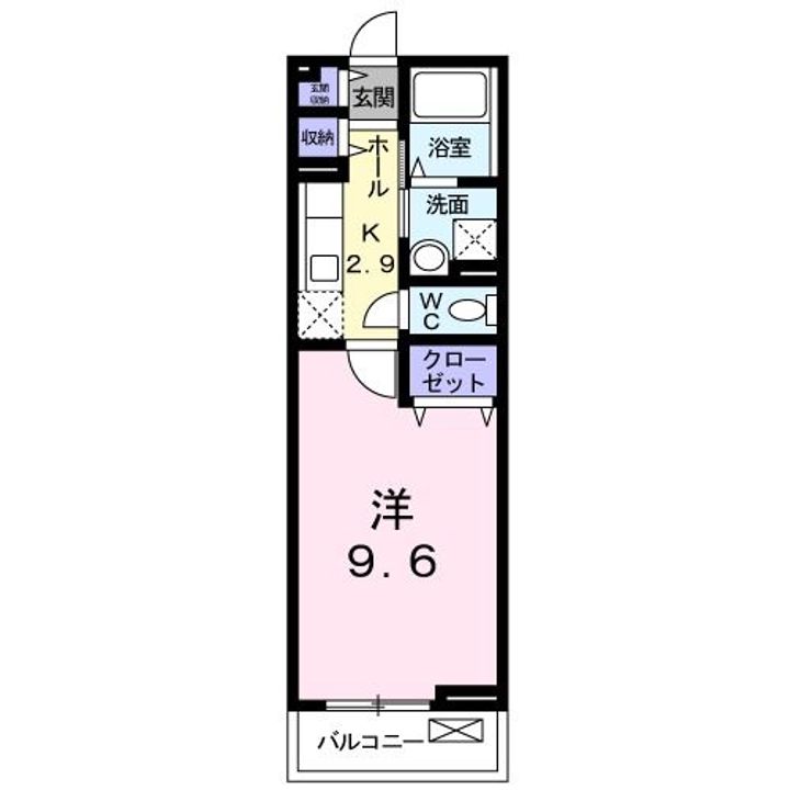 大阪府泉佐野市大西1(アパート)の賃貸物件の間取り
