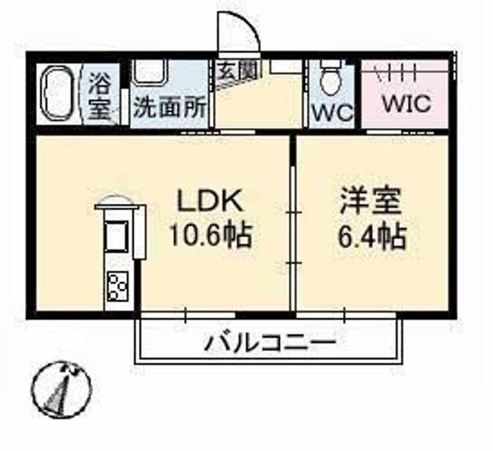 ローズ・パール A棟の間取り