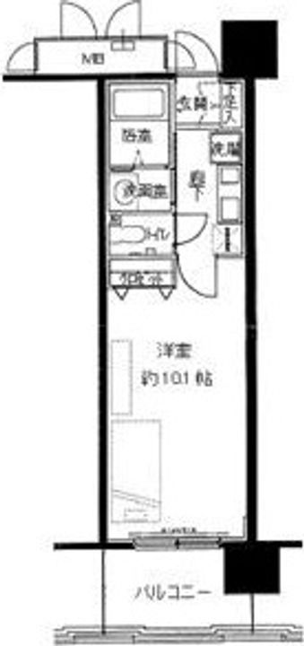 レジディア三宮東の間取り