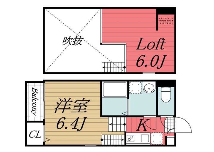 千葉県千葉市中央区今井2(アパート)の賃貸物件の間取り