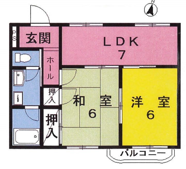 静岡県静岡市駿河区池田(マンション)の賃貸物件の間取り
