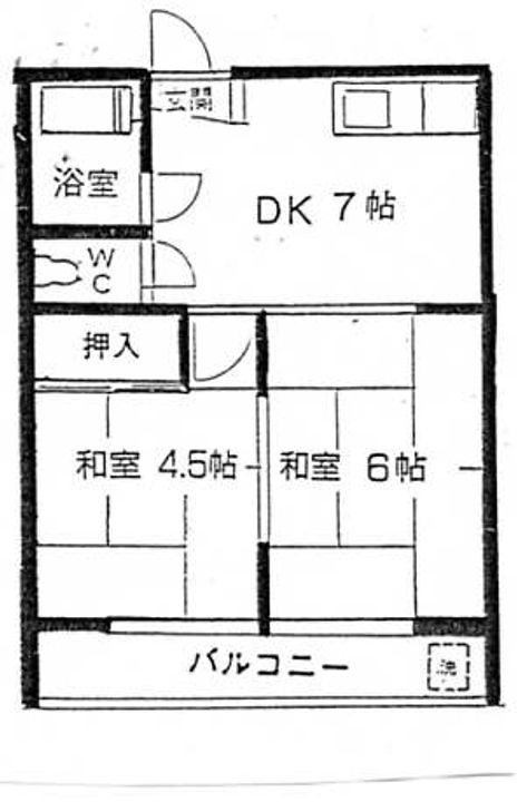 東京都大田区東六郷2(マンション)の賃貸物件の間取り