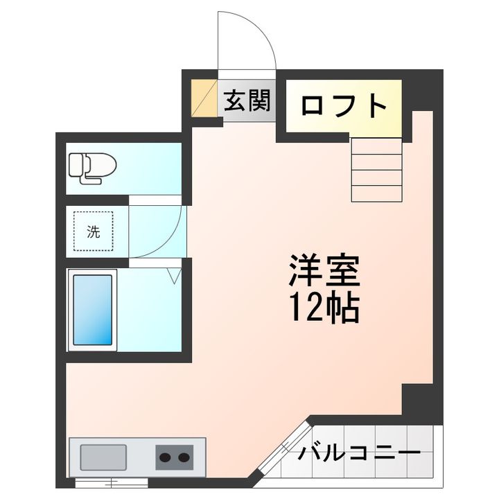 セントラルコーポ大築の間取り