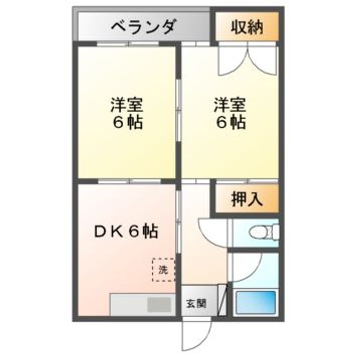 コーポ大山の間取り