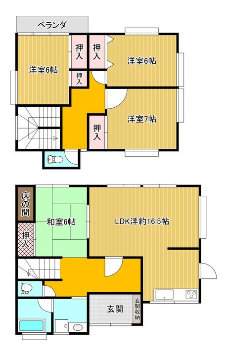 熊本県菊池郡菊陽町大字津久礼(一戸建)の賃貸物件の間取り