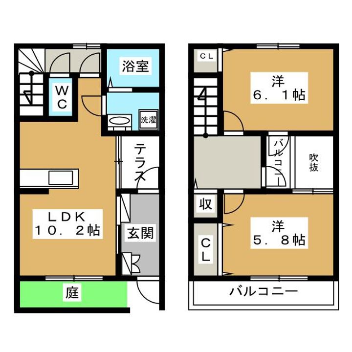 愛知県日進市梅森町上松(一戸建)の賃貸物件の間取り