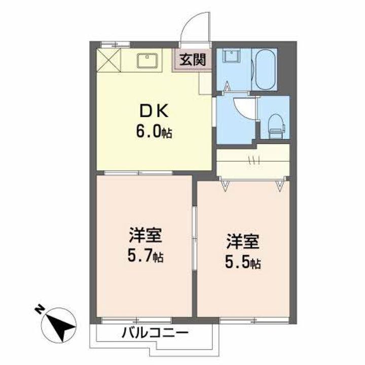 タウニィ88 Aの間取り