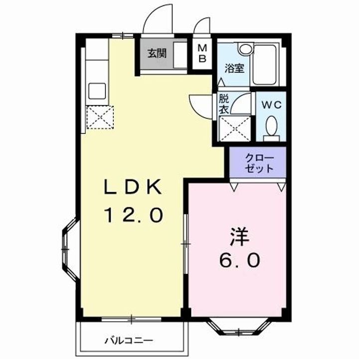 群馬県伊勢崎市連取本町(アパート)の賃貸物件の間取り