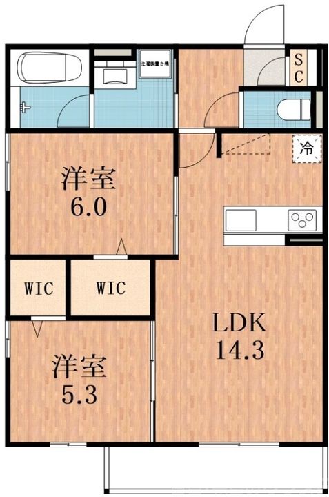モンテゾーロ西田辺の間取り
