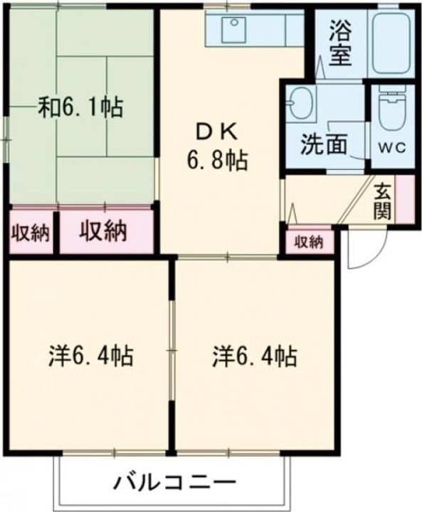 花ぞ野ローズガーデン A棟の間取り