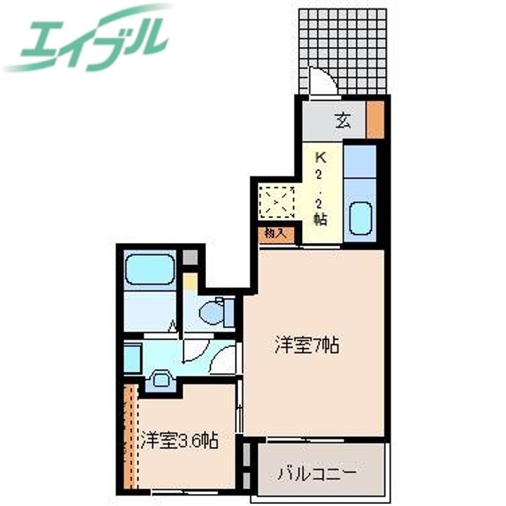 プラシード トロワの間取り