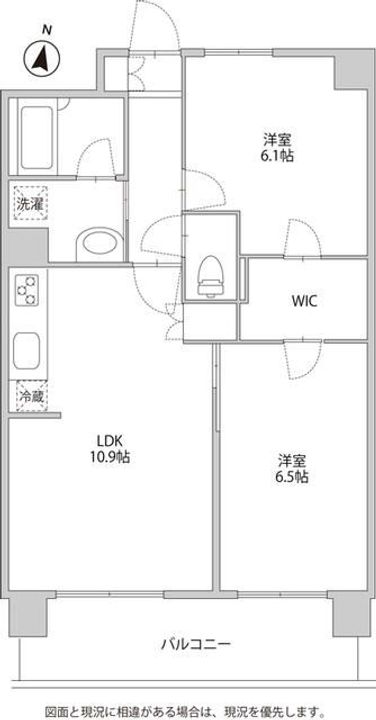 東京都世田谷区弦巻4(マンション)の賃貸物件の間取り