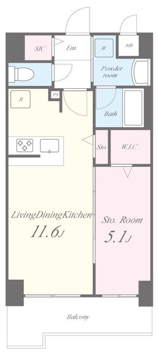 サンセール豊崎の間取り