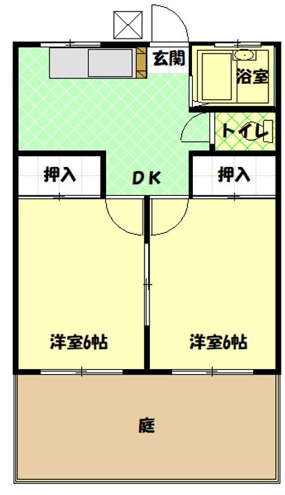 コーポオキの間取り