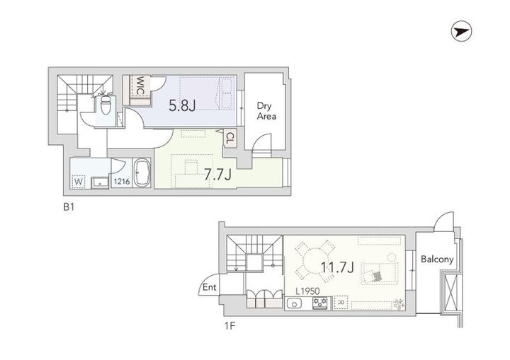 GranDuo用賀4の間取り