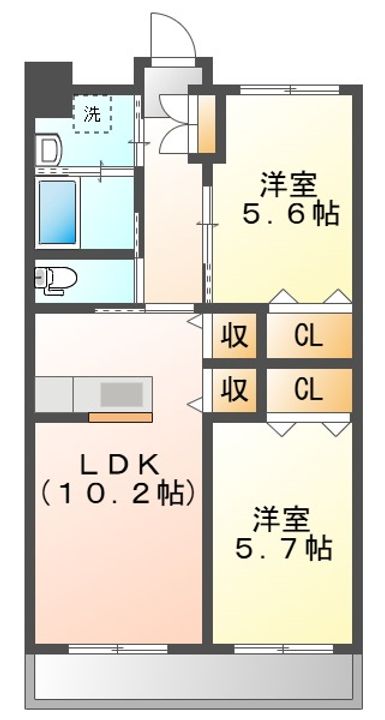 志布志中央マンションの間取り