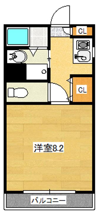 あい蘭道弐番館の間取り