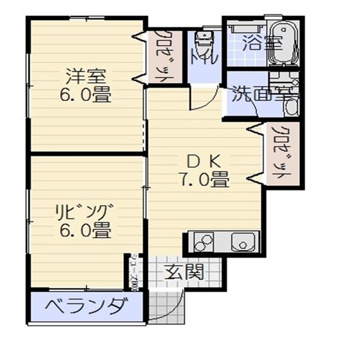 ボヌール城東町の間取り