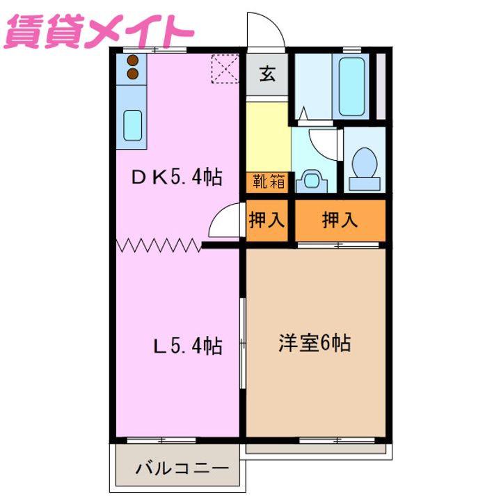 タウニー十宮の間取り