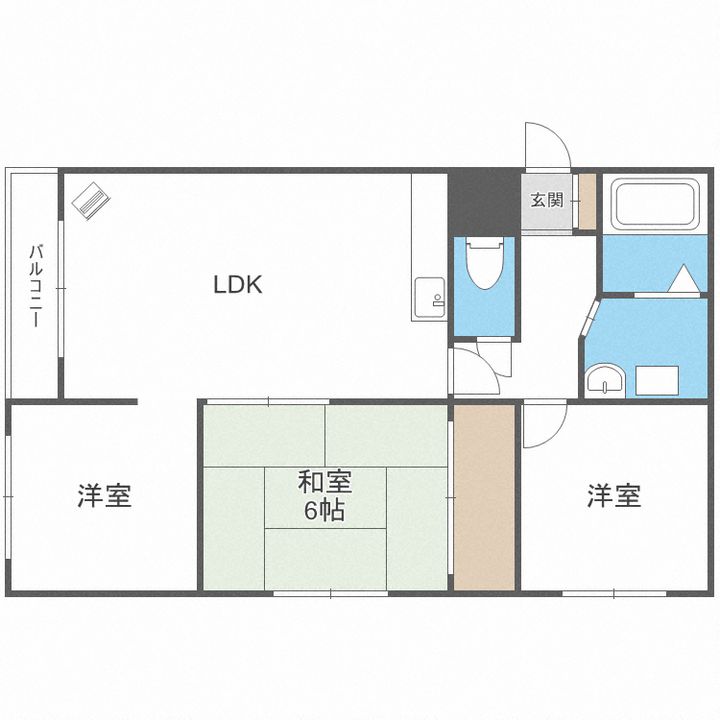 北海道札幌市北区北二十八条西15(マンション)の賃貸物件の間取り