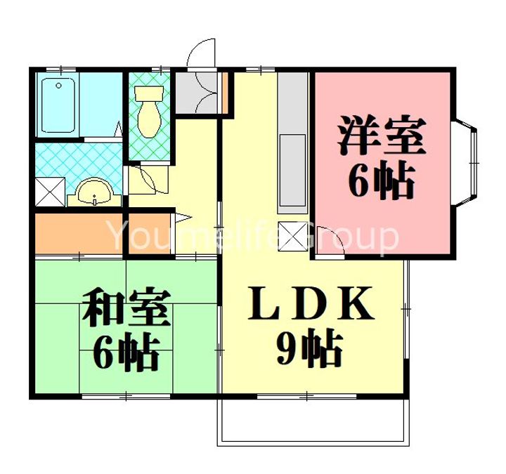神奈川県藤沢市鵠沼松が岡5(アパート)の賃貸物件の間取り