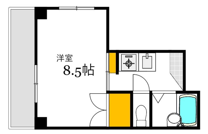 シャスタハシモト3番館の間取り