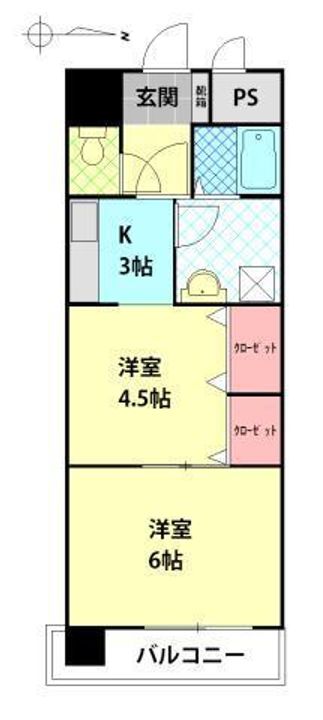 パレ・ドール萩原の間取り