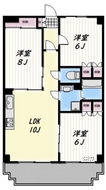 東京都練馬区東大泉3(マンション)の賃貸物件の間取り
