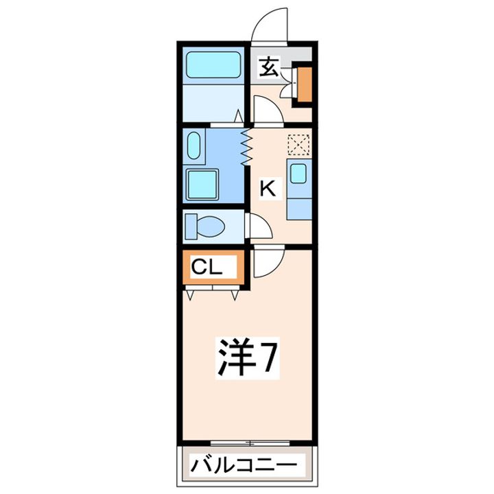 オールージュM1の間取り