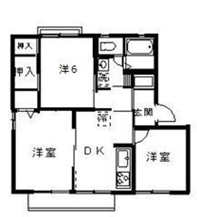 ハイツ定栄 D棟の間取り