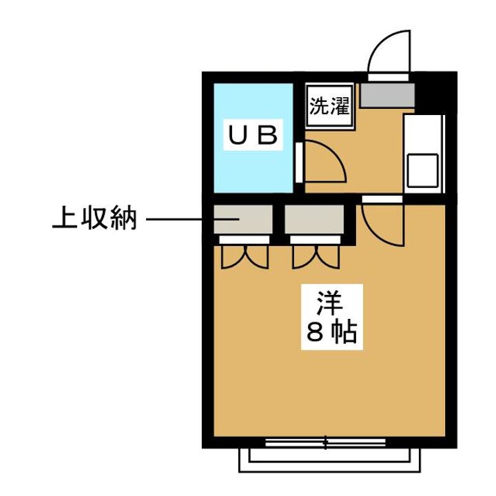 富士見コーポVの間取り