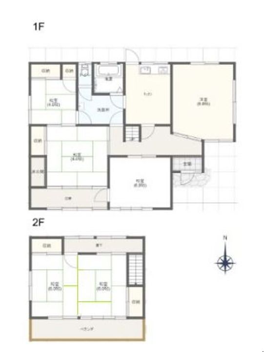 栃木県芳賀郡茂木町大字茂木(一戸建)の賃貸物件の間取り