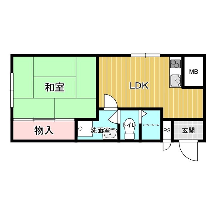 東園田マンションの間取り