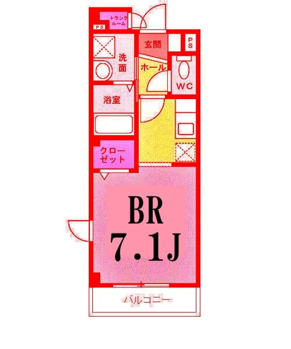 リブェールSHINOIIの間取り