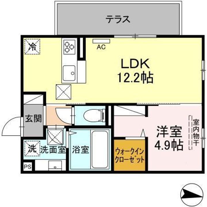 熊本県合志市幾久富(アパート)の賃貸物件の間取り