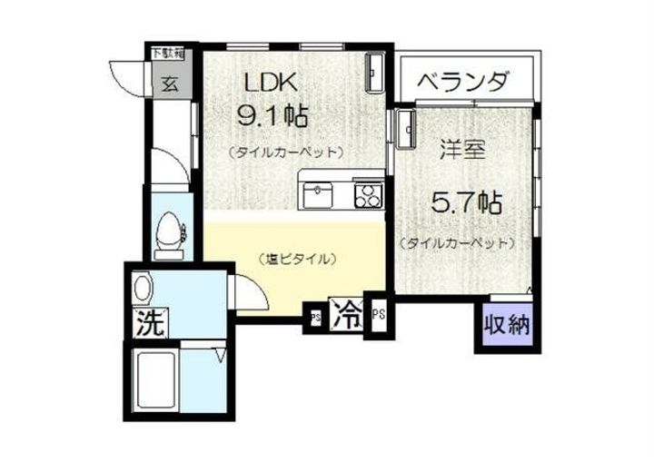 埼玉県和光市新倉1(マンション)の賃貸物件の間取り