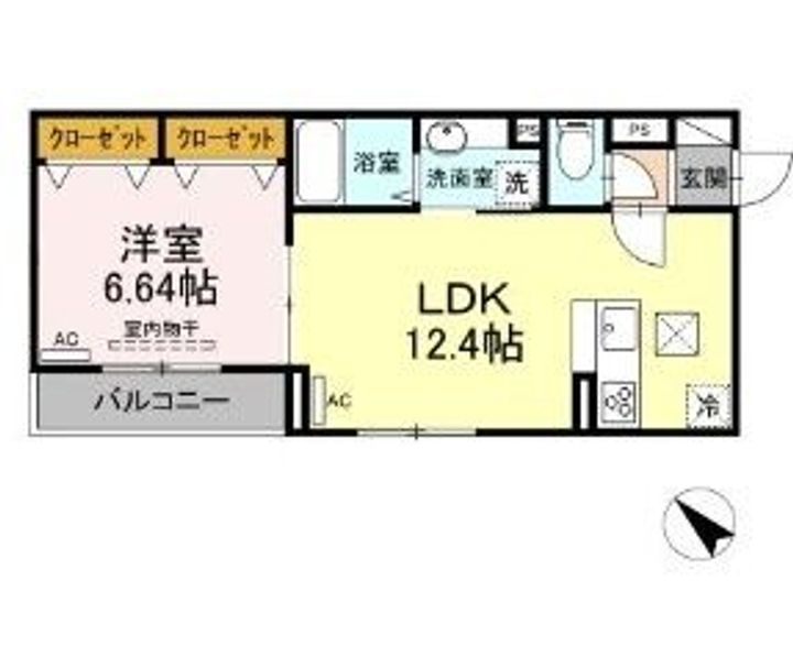 東京都荒川区荒川5(アパート)の賃貸物件の間取り