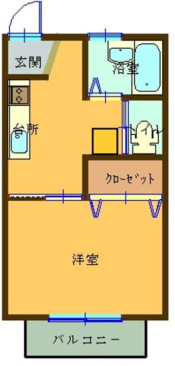 ハイツフレンド天川大島の間取り