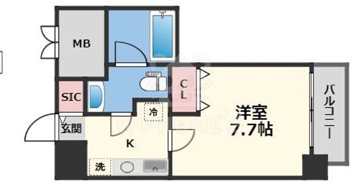 パークアクシス四ツ橋の間取り