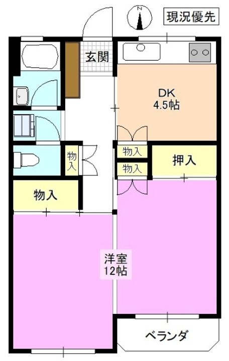 マンション大桐の間取り